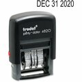 Trodat Usa Date Stamp, Self-Inking, Four Band, 3/8inx1-5/8in, Black TDTE4820